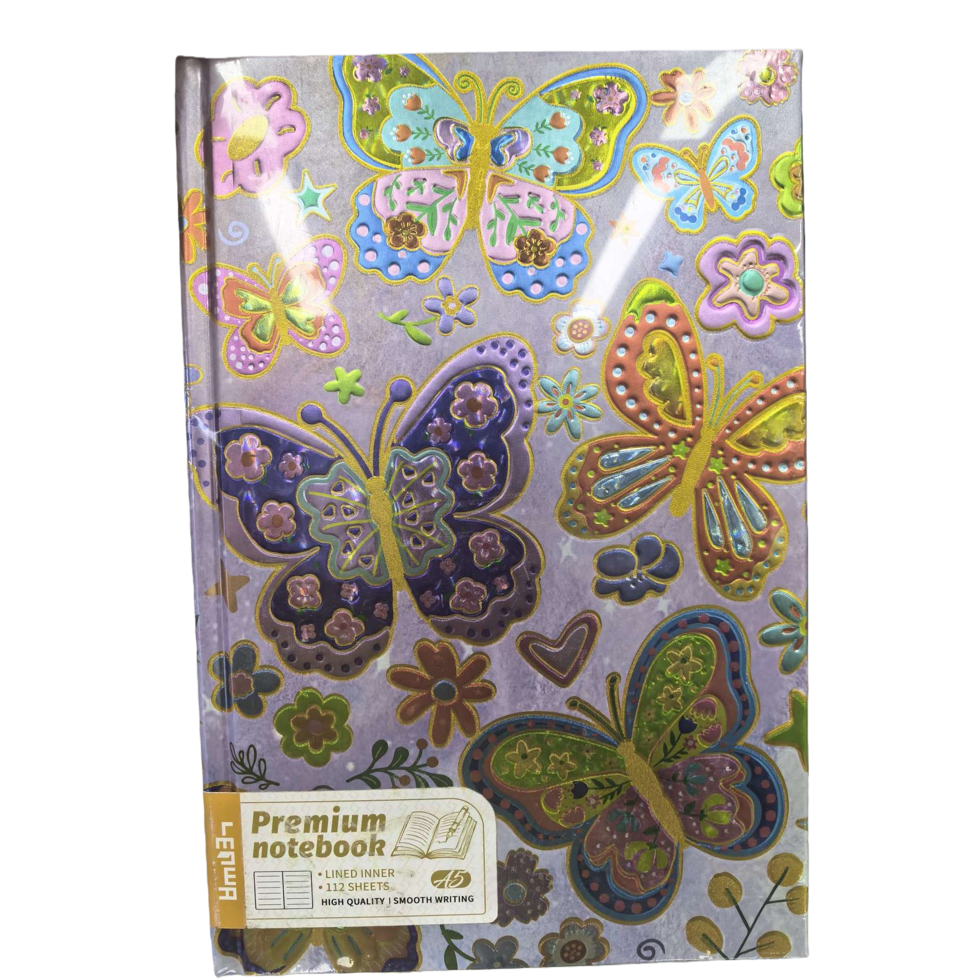 Colorful butterfly and flower pattern creative notebooks, student notepads, office notebooks, and account books join hands Item Picture
