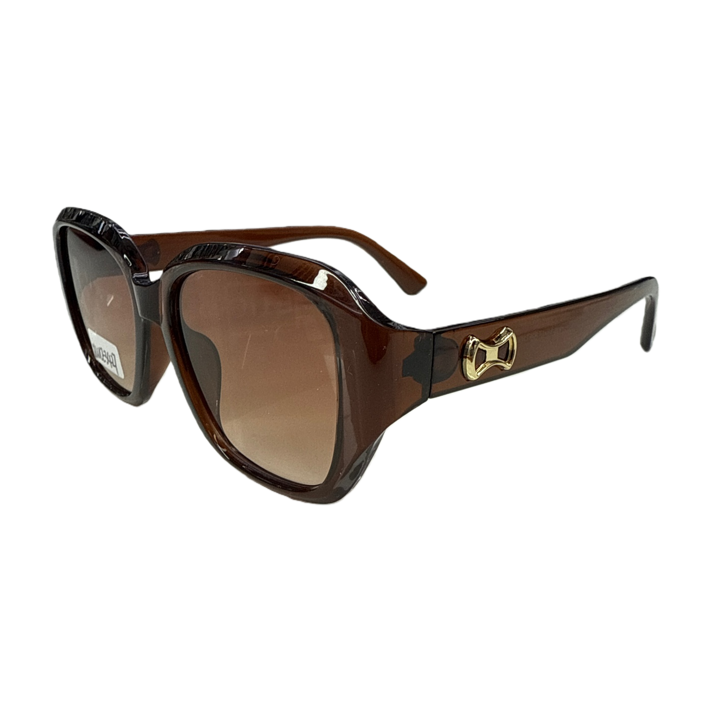 Fashionable and versatile polarized sunglasses, brown gradient lenses, UV-blocking polarized lenses, trendy sunglasses for men and women Item Picture
