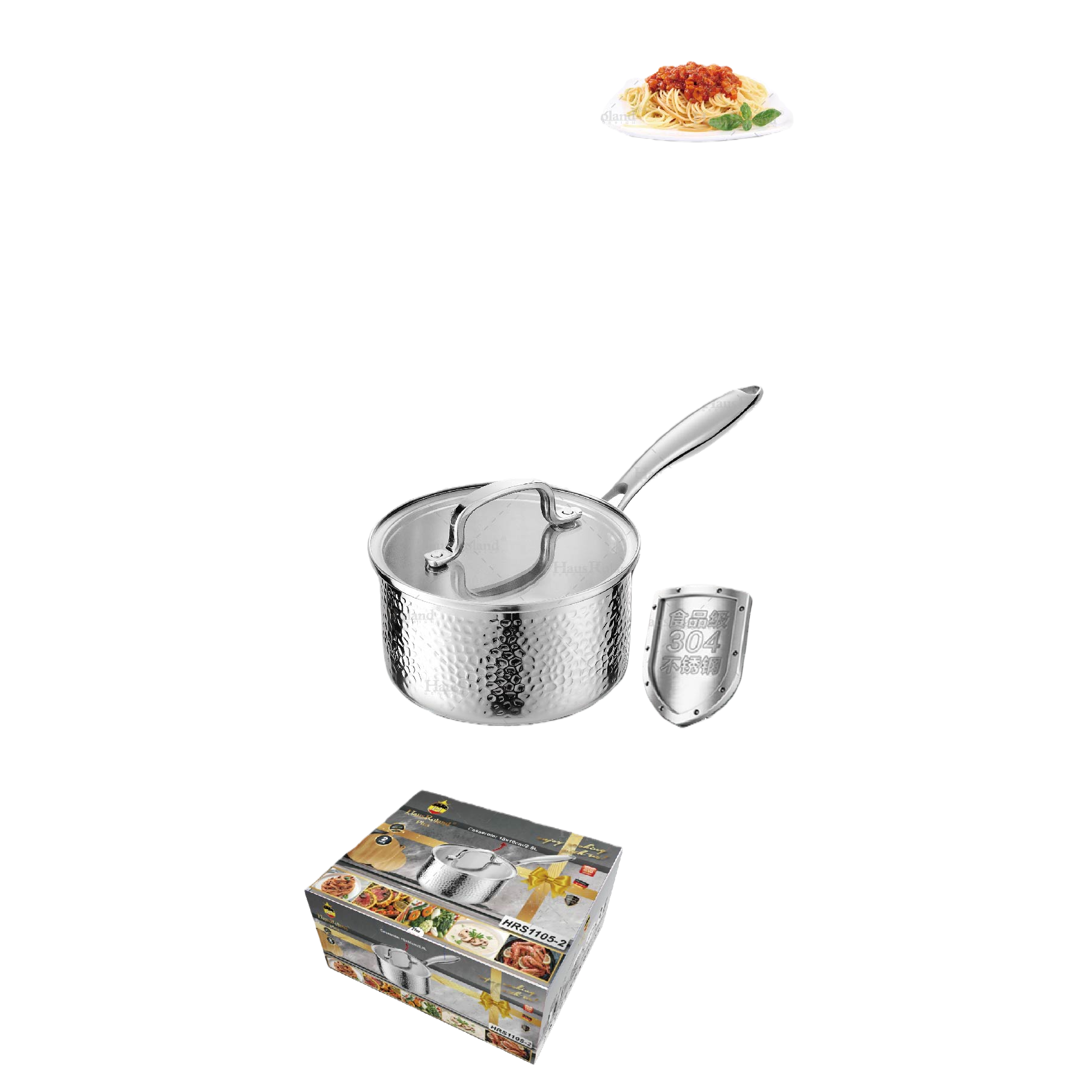 Multi-functional non-stick wok, household soup and fryer, kitchenware, durable and heat-resistant cookware HRS1105-2