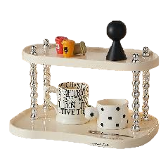【CL】26Q1#6841-2 Multi-functional bathroom, perforated board storage rack, mobile bedside storage rack, organizing rack, multi-layer storage rack Application Scenario