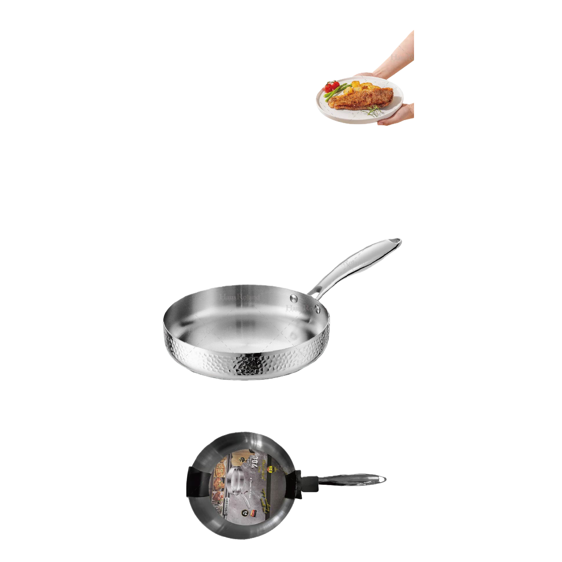 Multi-functional non-stick frying pan, household frying, stir-frying, soup pot, kitchen daily necessities, cookware and utensils HRS1105-7 details Picture