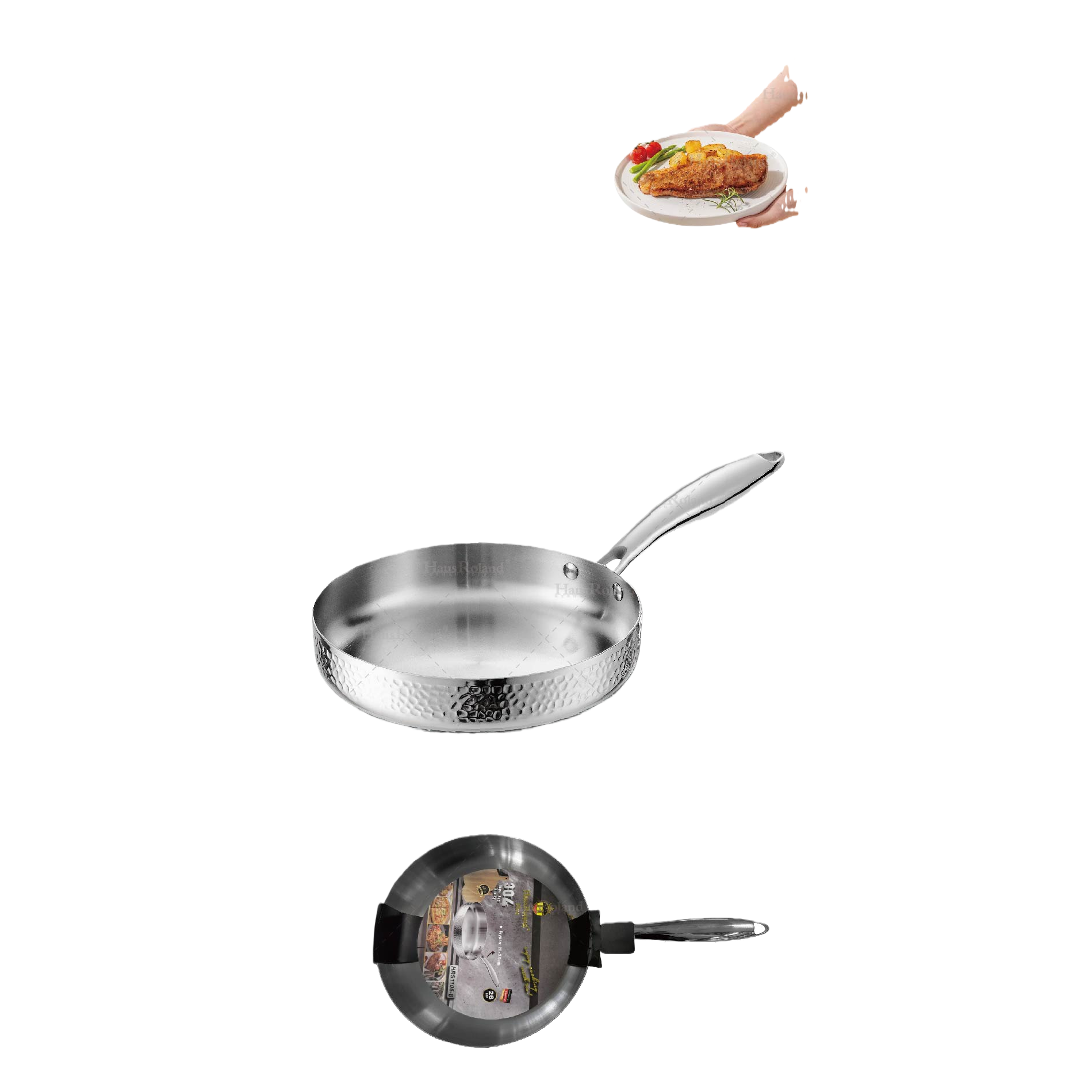 Multi-functional non-stick frying pan, household frying pan, soup pot, kitchenware, daily necessities, kitchen essential HRS1105-8 Specification image