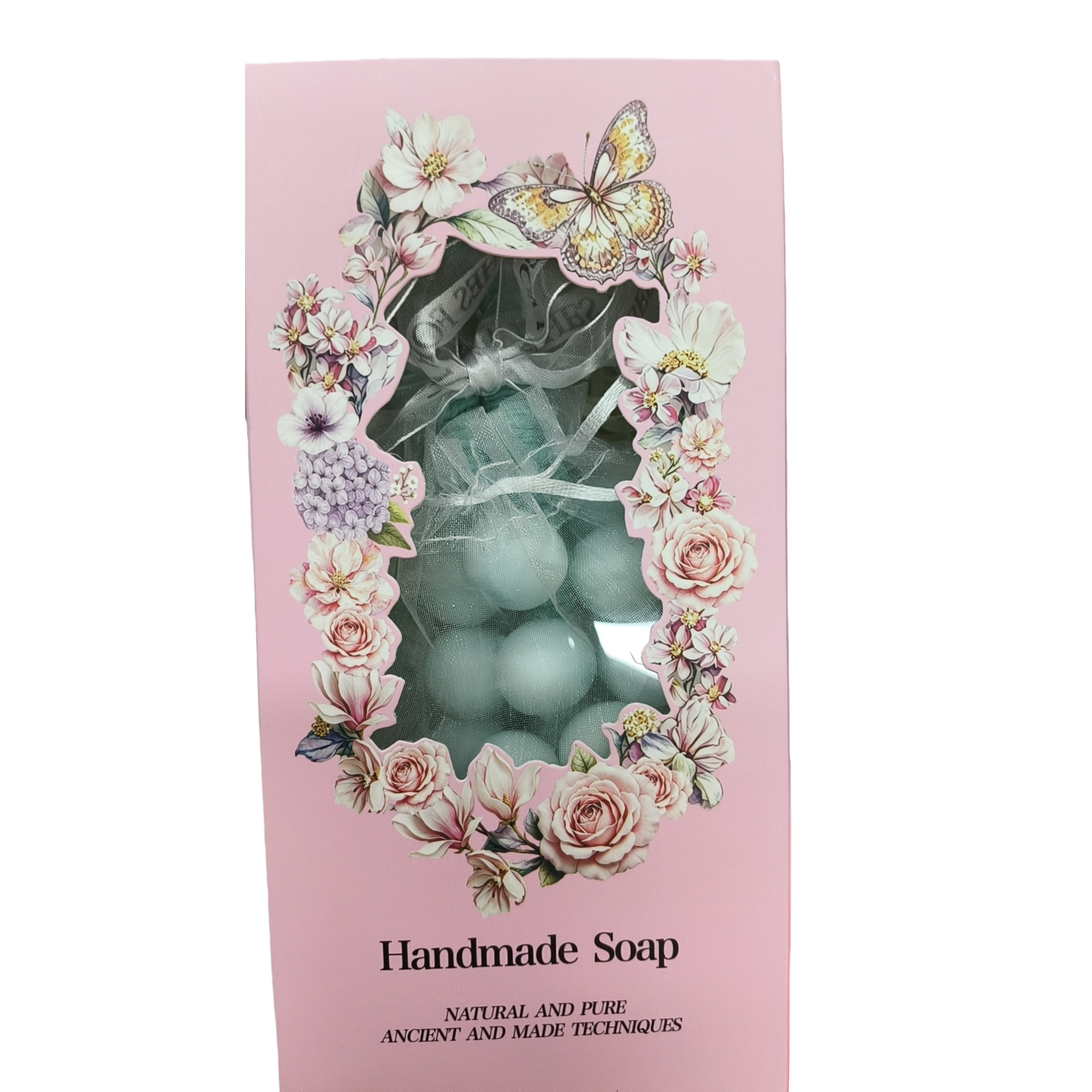Cross-border bestseller 200g Grape bunch Handmade soap, Half Mu Flower Field Fresh Floral Fragrance with gift box, bubblenet souvenir SOAP Item Picture