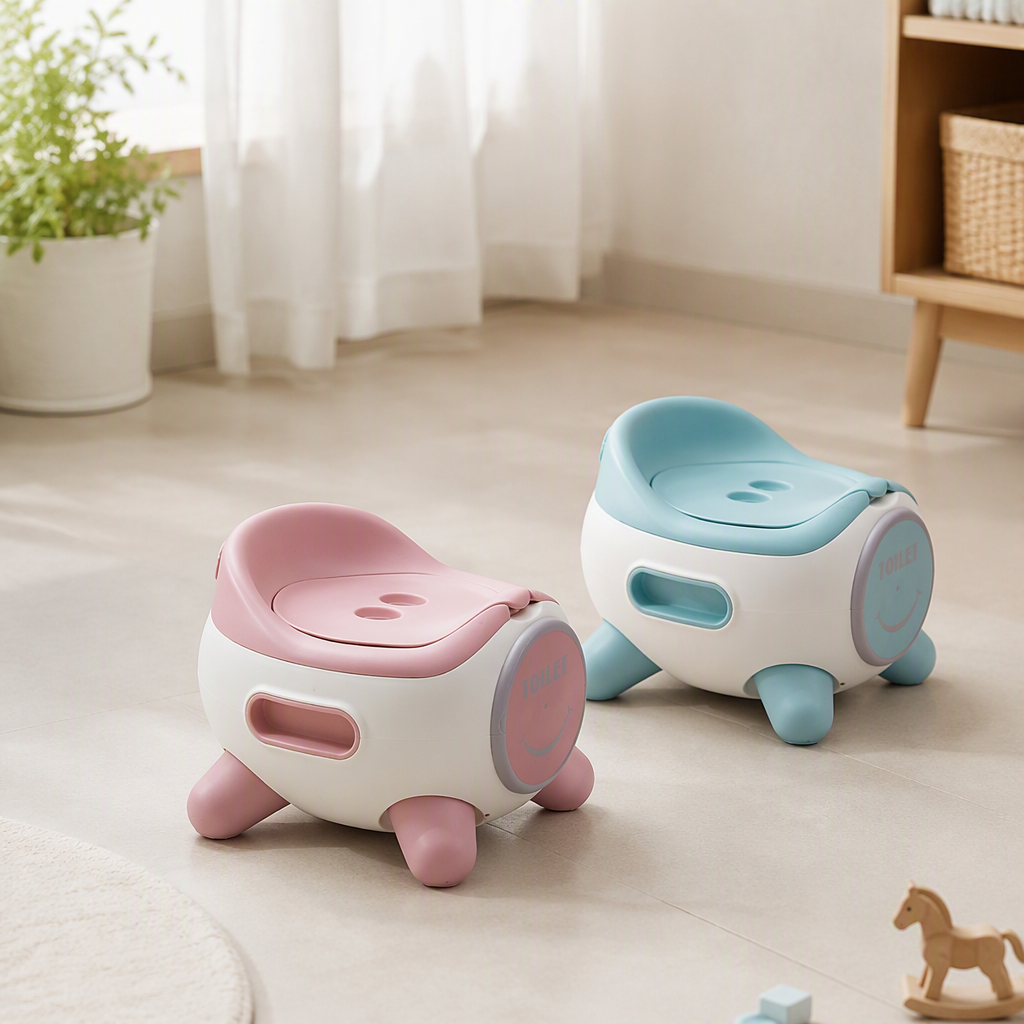 [CL] 26Q3#1806-1 orinal azul rosa para niños con anillo de asiento escalonado orinal para niños orinal para bebés el entrenamiento es conveniente y práctico details Picture