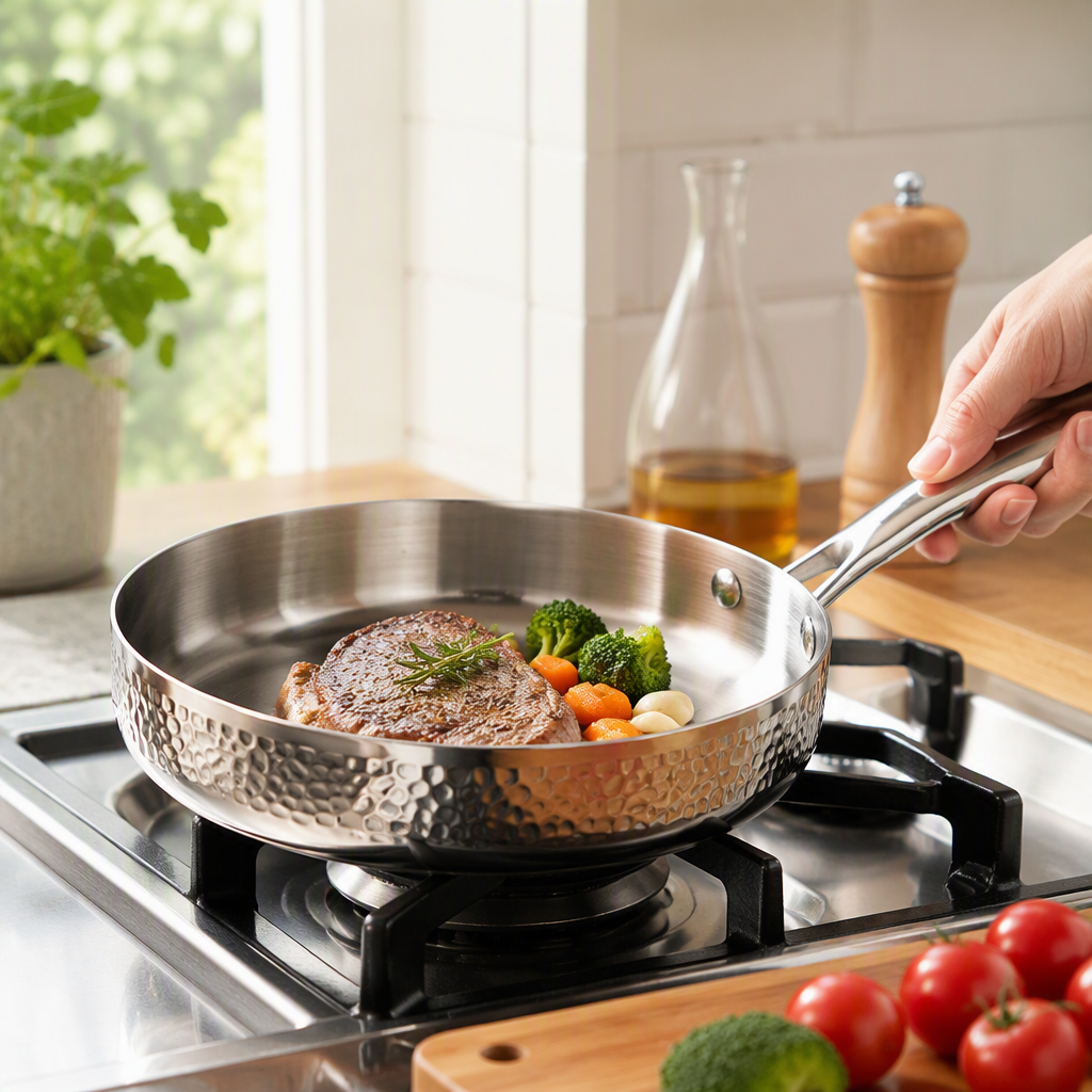 Multi-functional non-stick frying pan, household frying pan, soup pot, kitchenware, daily necessities, kitchen essential HRS1105-8 Item Picture