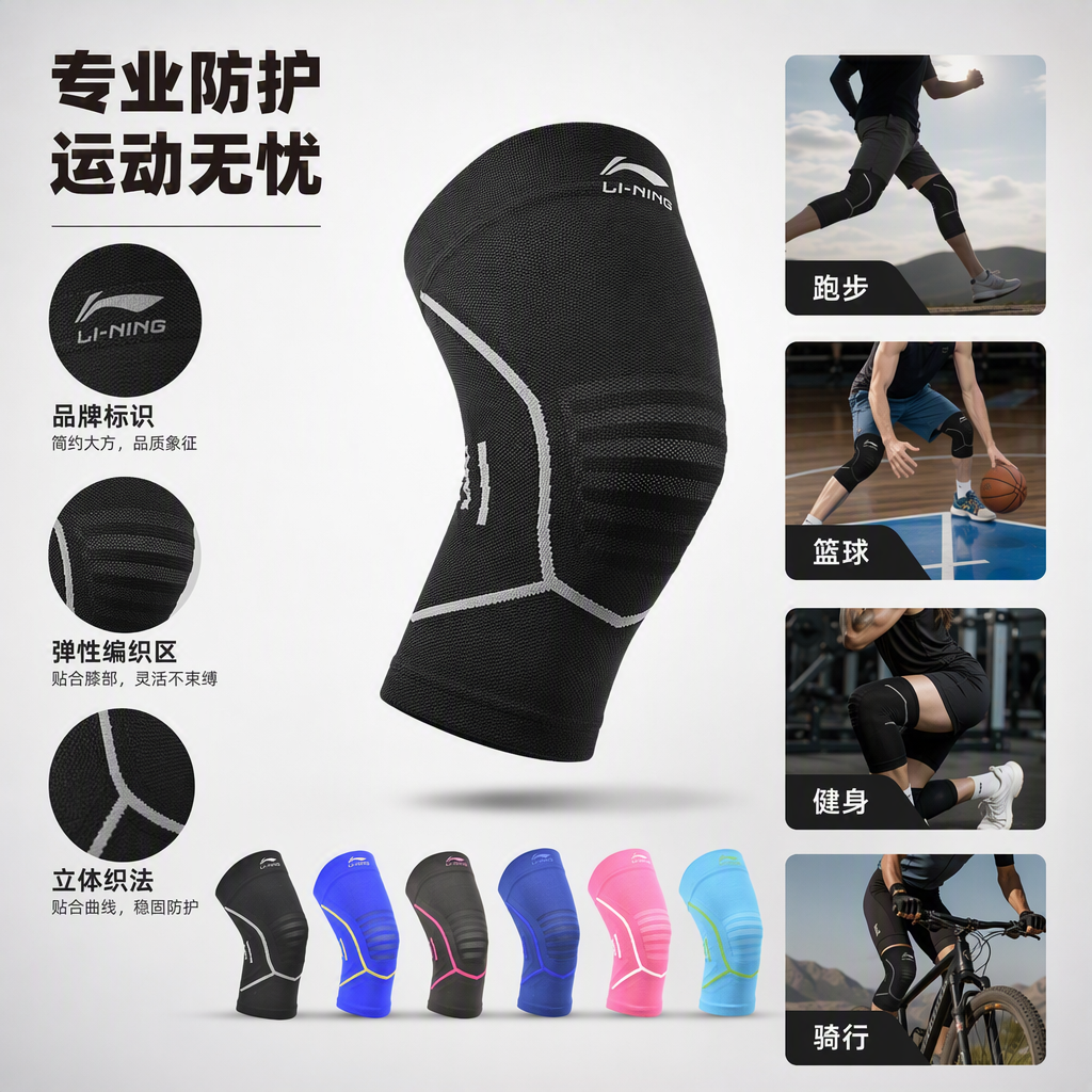 LDEP818专业运动护膝男女骑行登山跑步运动护具保护膝盖详情1