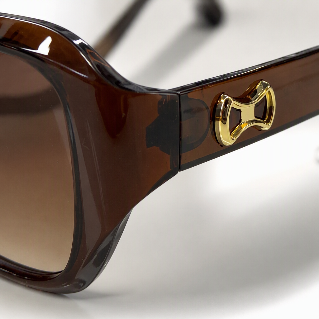 Fashionable and versatile polarized sunglasses, brown gradient lenses, UV-blocking polarized lenses, trendy sunglasses for men and women Application Scenario
