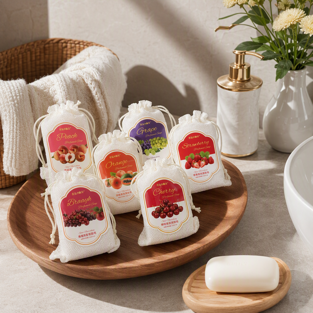 252g Fruit Series Scented Beauty soap Handmade Soap Long-lasting Fragrance Moisturizing Cleansing SOAP details Picture
