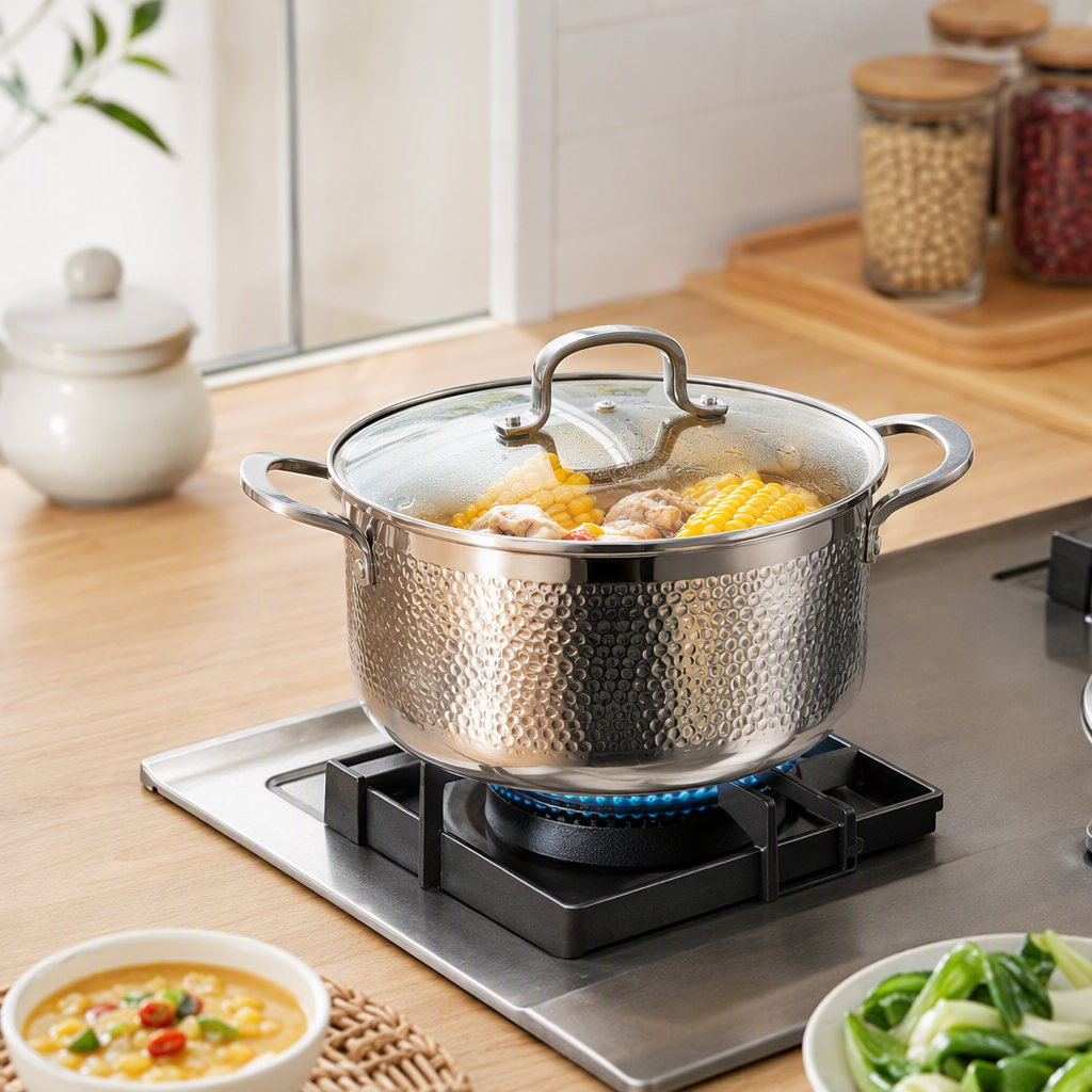 Multifunctional kitchen stew pot, household ceramic soup pot, porridge pot, soup pot, heat-resistant, durable and practical cookware HRS1105-5