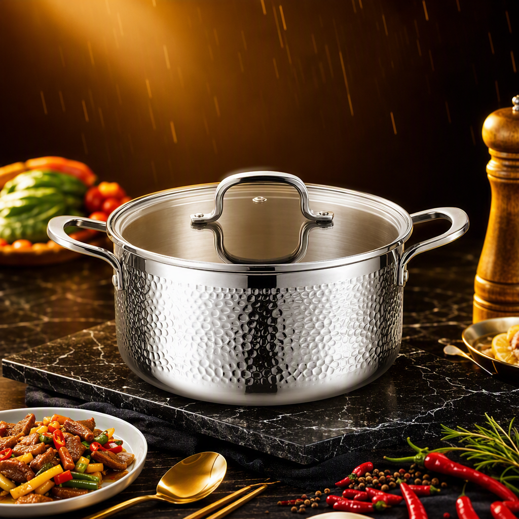 Multifunctional kitchen stew pot, household ceramic soup pot, porridge pot, soup pot, heat-resistant, durable and practical cookware HRS1105-5 Specification image