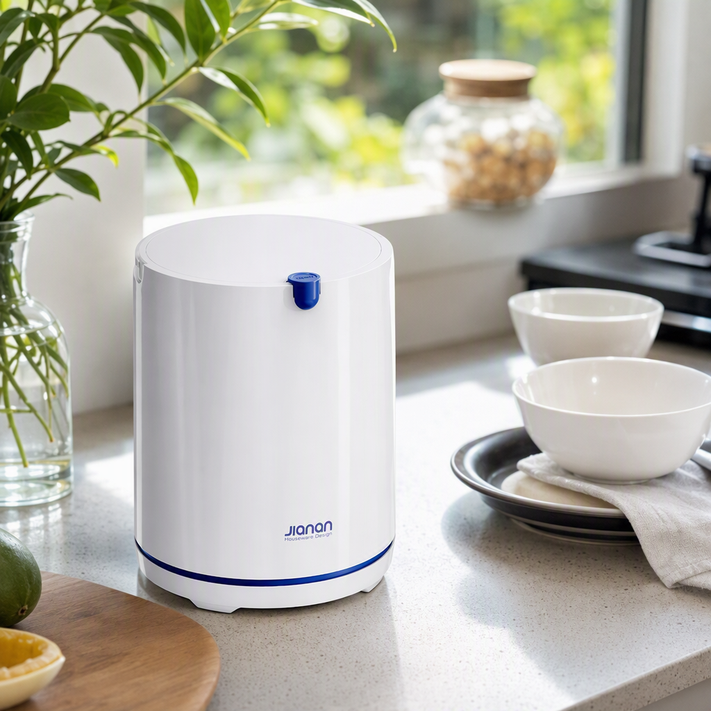 【CL】 26Q3#3601 White cylindrical intelligent medical multi-functional trash can for environmental sanitation, environmental sanitation bucket container storage supplies details Picture