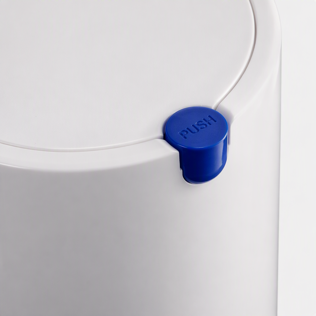 【CL】 26Q3#3601 White cylindrical intelligent medical multi-functional trash can for environmental sanitation, environmental sanitation bucket container storage supplies Specification image