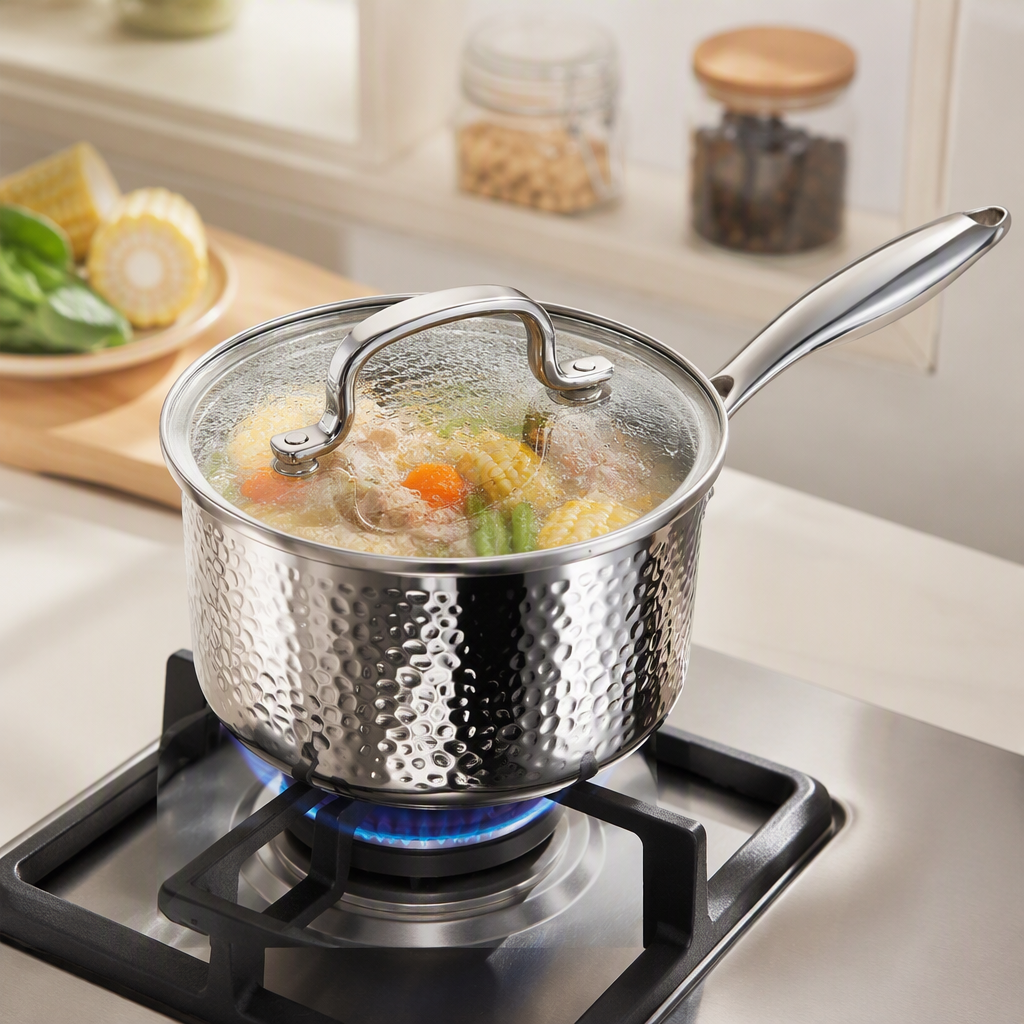 Multi-functional non-stick wok, household soup and fryer, kitchenware, durable and heat-resistant cookware HRS1105-2 Application Scenario