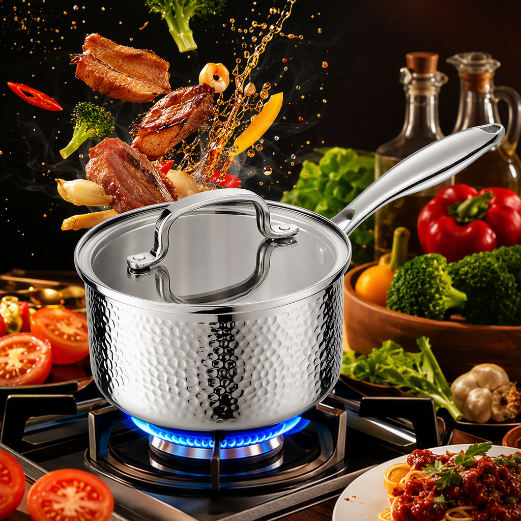 Multi-functional non-stick wok, household soup and fryer, kitchenware, durable and heat-resistant cookware HRS1105-2 Item Picture