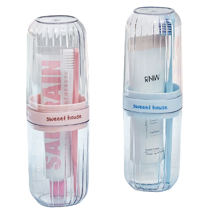 【CL】 26Q1#6983 Multi-functional ceramic toothbrush holder, transparent toothbrush cup, storage foot bath bucket, sports water cup, toiletries soap box set, household hygiene products Application Scenario