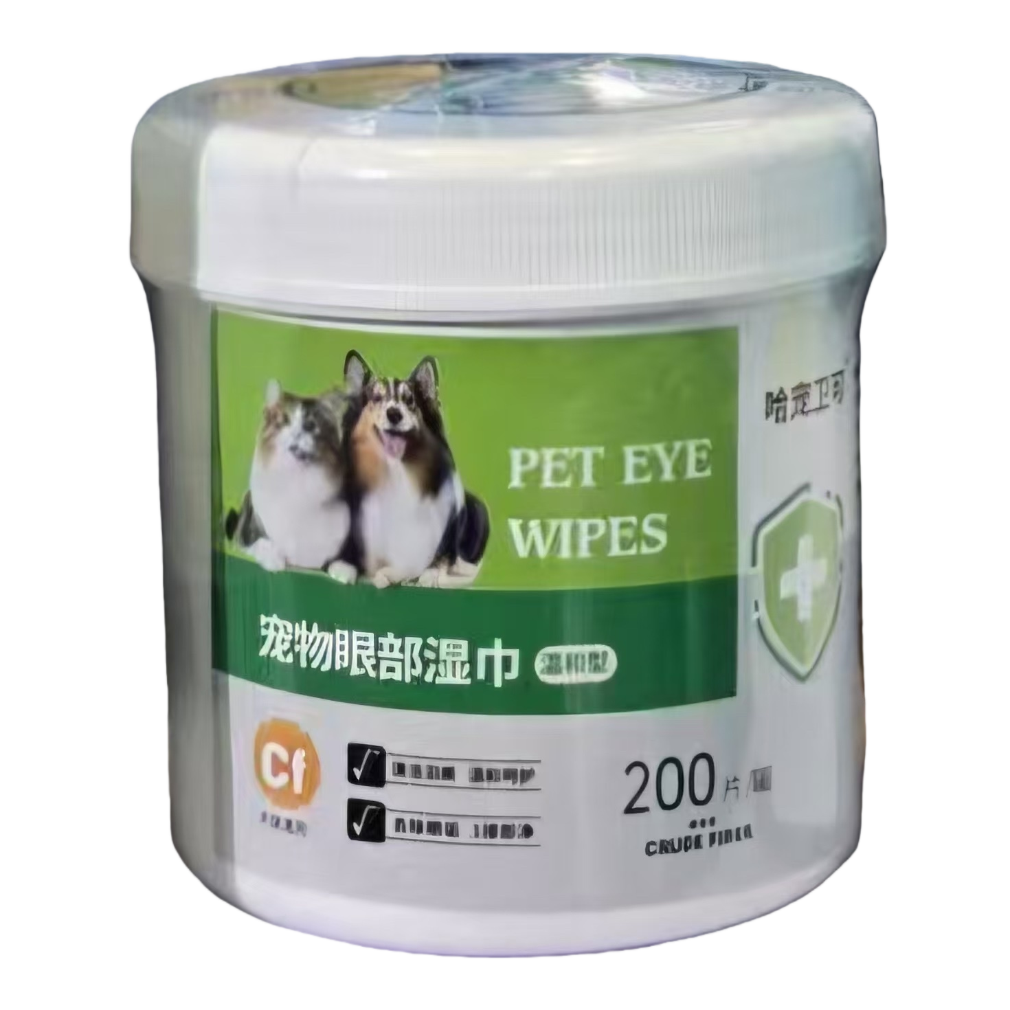 Pet eye wipes, white cans, pet care wipes, pet-specific cleaning, wet and sharp pet eye care wipes, pet supplies, pet cleaning wipes, pet eye care wipes, pet wet wipes, pet care supplies Item Picture