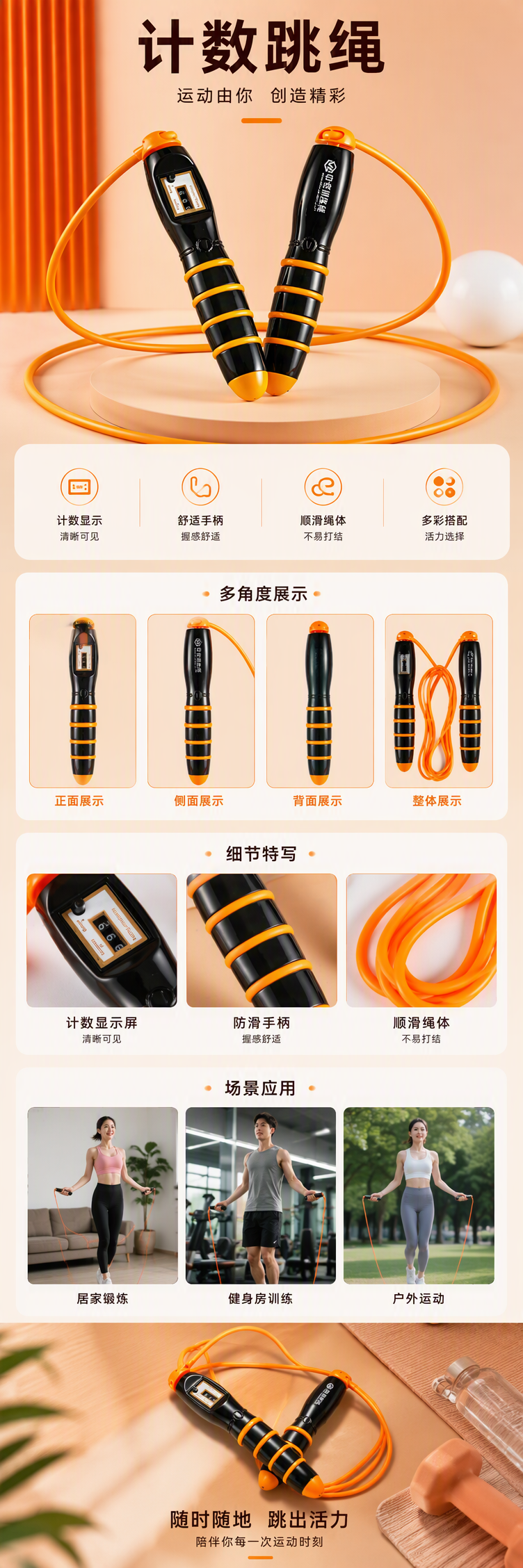 8812机械计数跳绳详情1