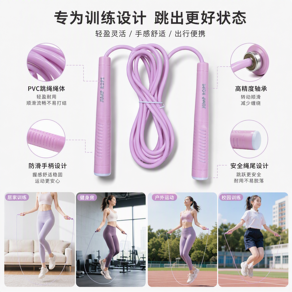 3309多功能轻便耐用跳绳训练专用跳绳详情2