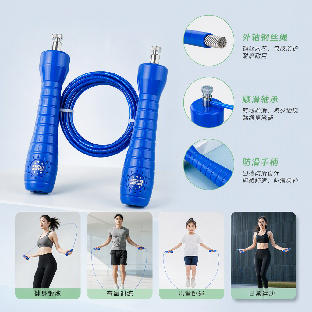 9002外轴钢丝跳绳详情1