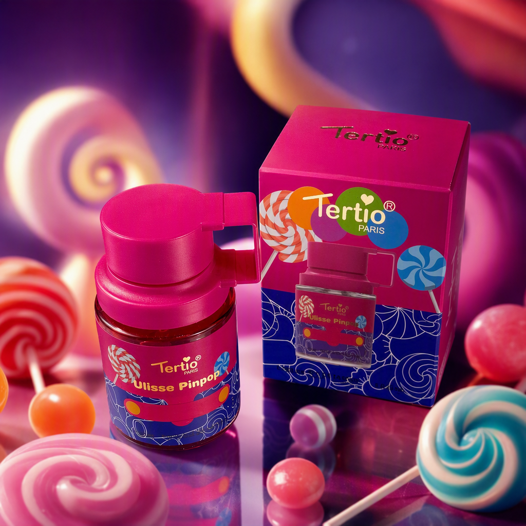 Ulisse Pinpop pink perfume bottle with handle and matching packaging box, fresh and girlish fragrance gift box Specification image