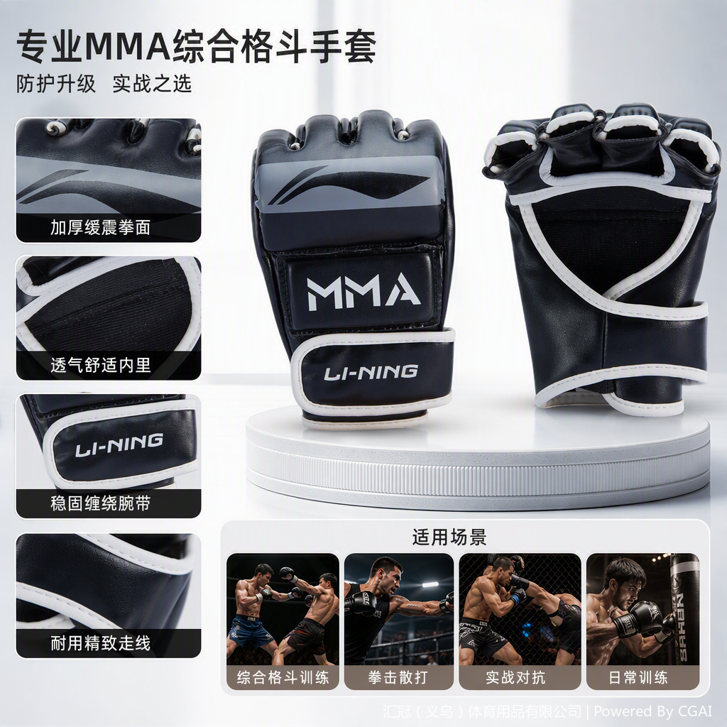 XLWK020李宁MMA手套详情2