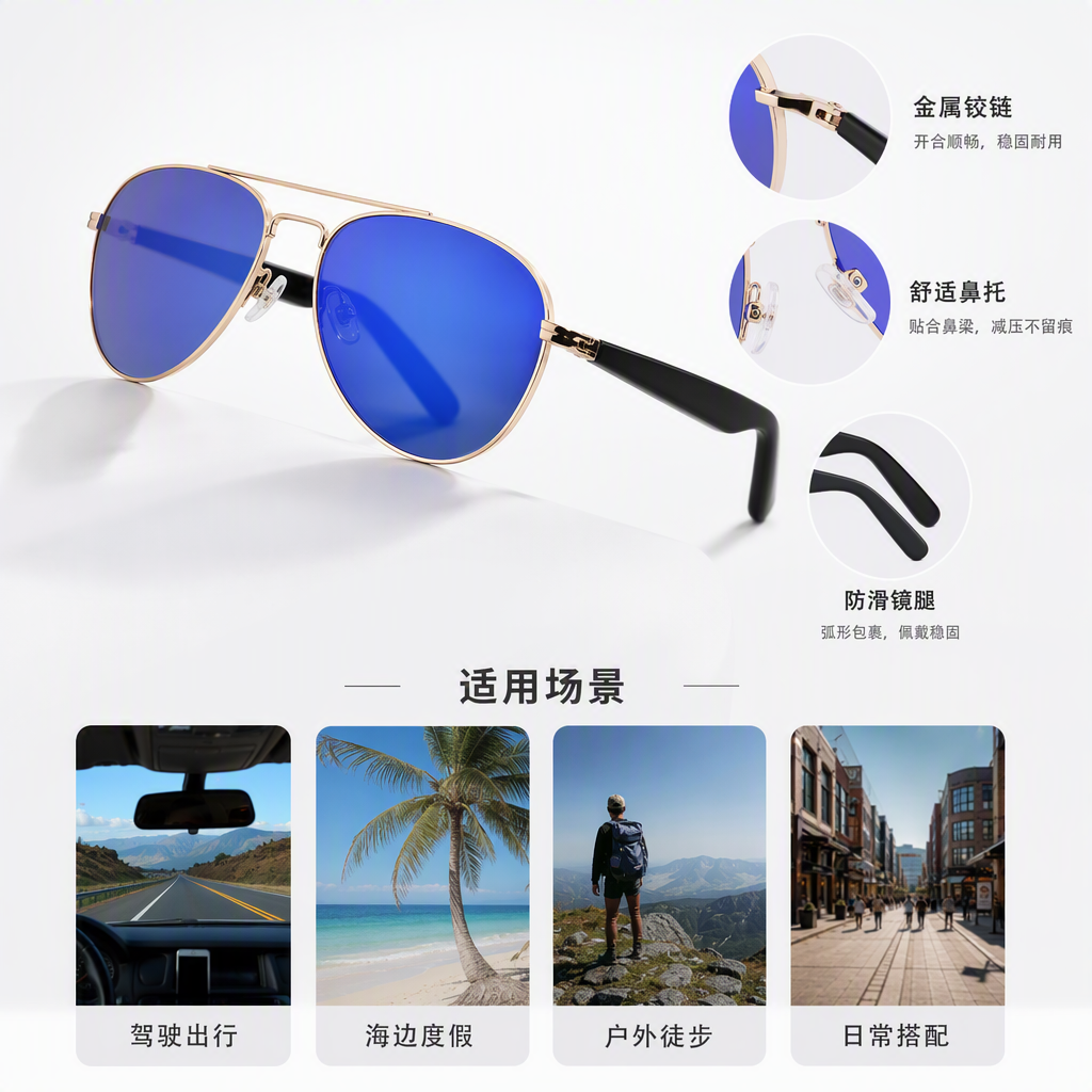 Moda gafas polarizadas hombre y mujer tendencia gafas de sol protección uv conducción al aire libre gafas de sol deportivas accesorios Application Scenario