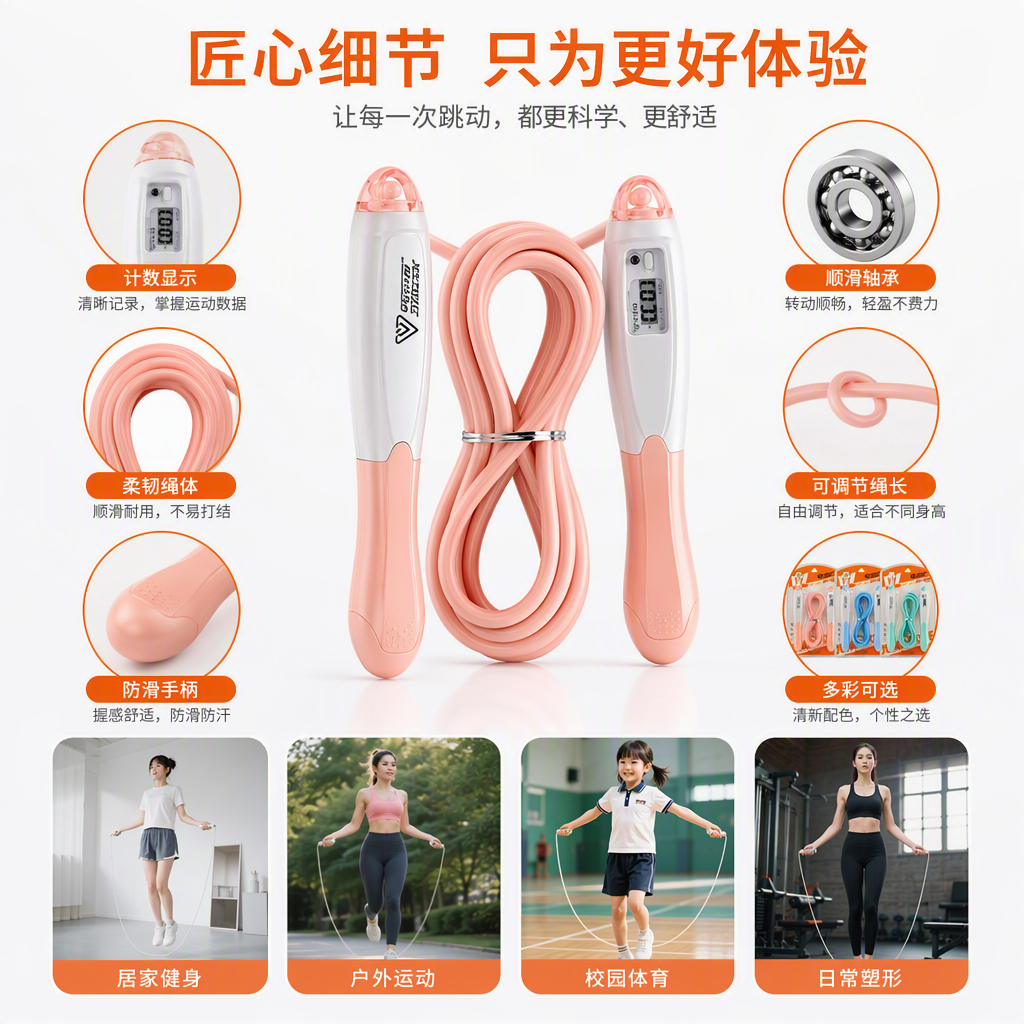 9611机械计数跳绳详情2