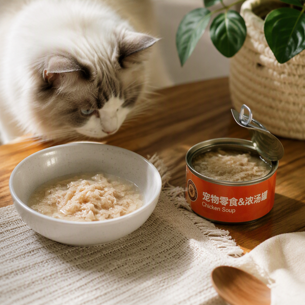 Full-price main food cat canned food 85g, nutritious and hydrating mousse chicken, universal cat snack canned food cat strips for kittens details Picture