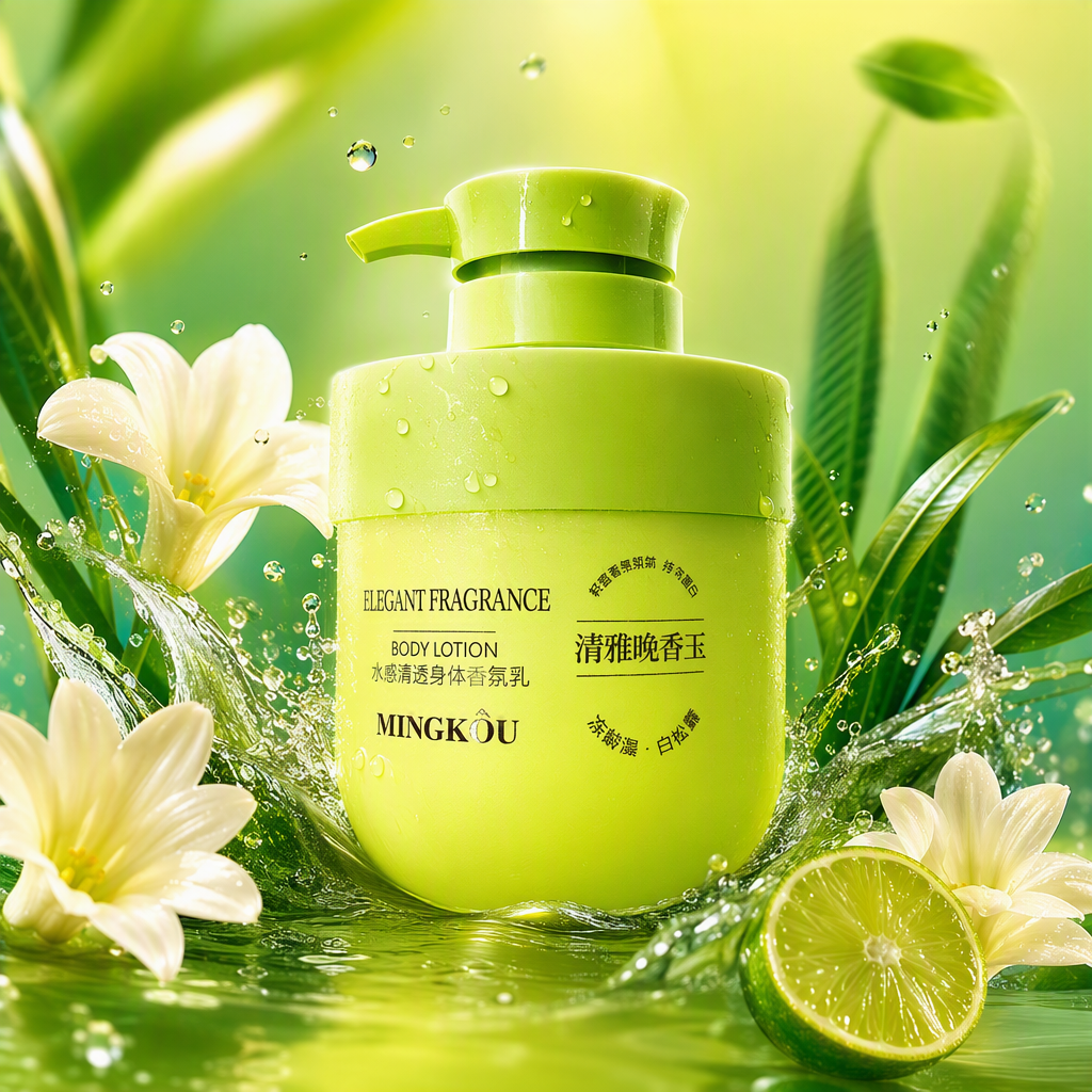 Leche perfumada corporal transparente de agua de minamomo 300g (tuberas de seda) Specification image