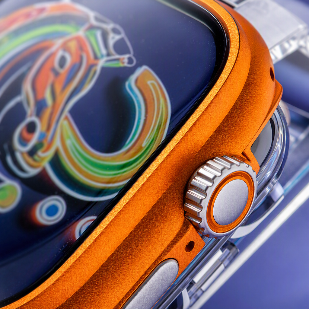 Orange sports silicone watch smartwatch Application Scenario