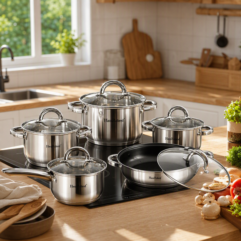 Multi-functional kitchen cookware set, household soup and stir-frying pot set, practical and durable kitchenware products HR101-2 Specification image