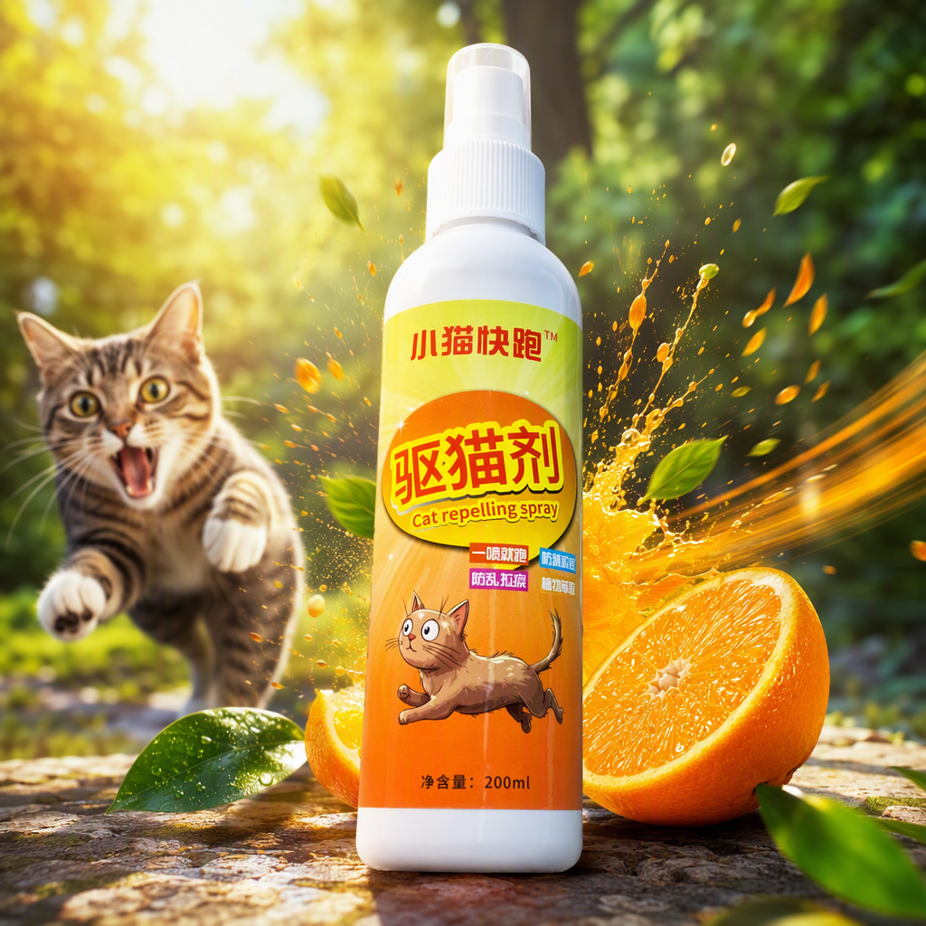 White spray bottle cat repellent, pet repelling spray to prevent scratching, household items to remove cat sticking, pet accessories Specification image