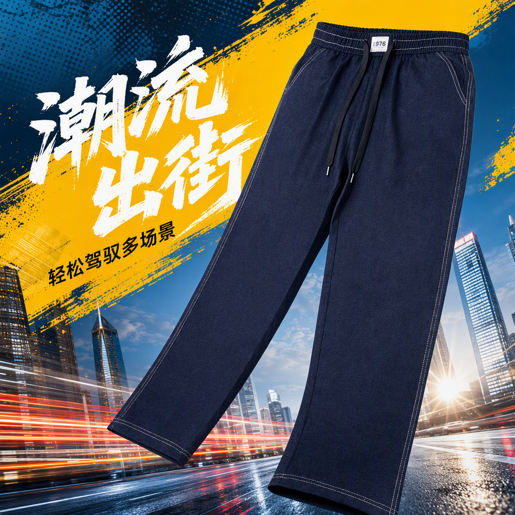 Tencel women's 9-inch slimming jeans, dark blue skinny pants, casual and versatile, trendy new product recommendation Specification image