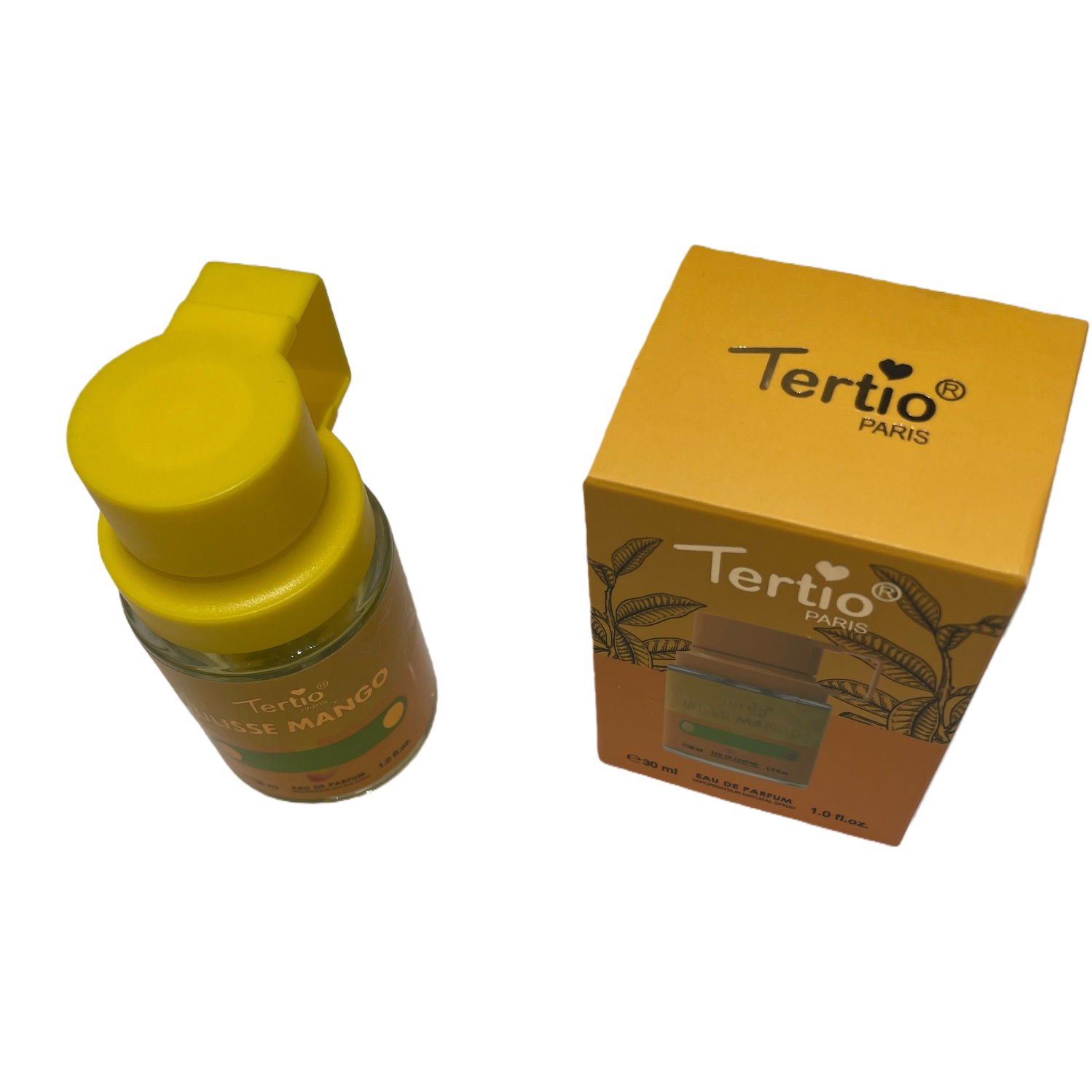Orange packaging glass bottle with yellow cap creative storage bottle for home decoration, durable and practical Item Picture