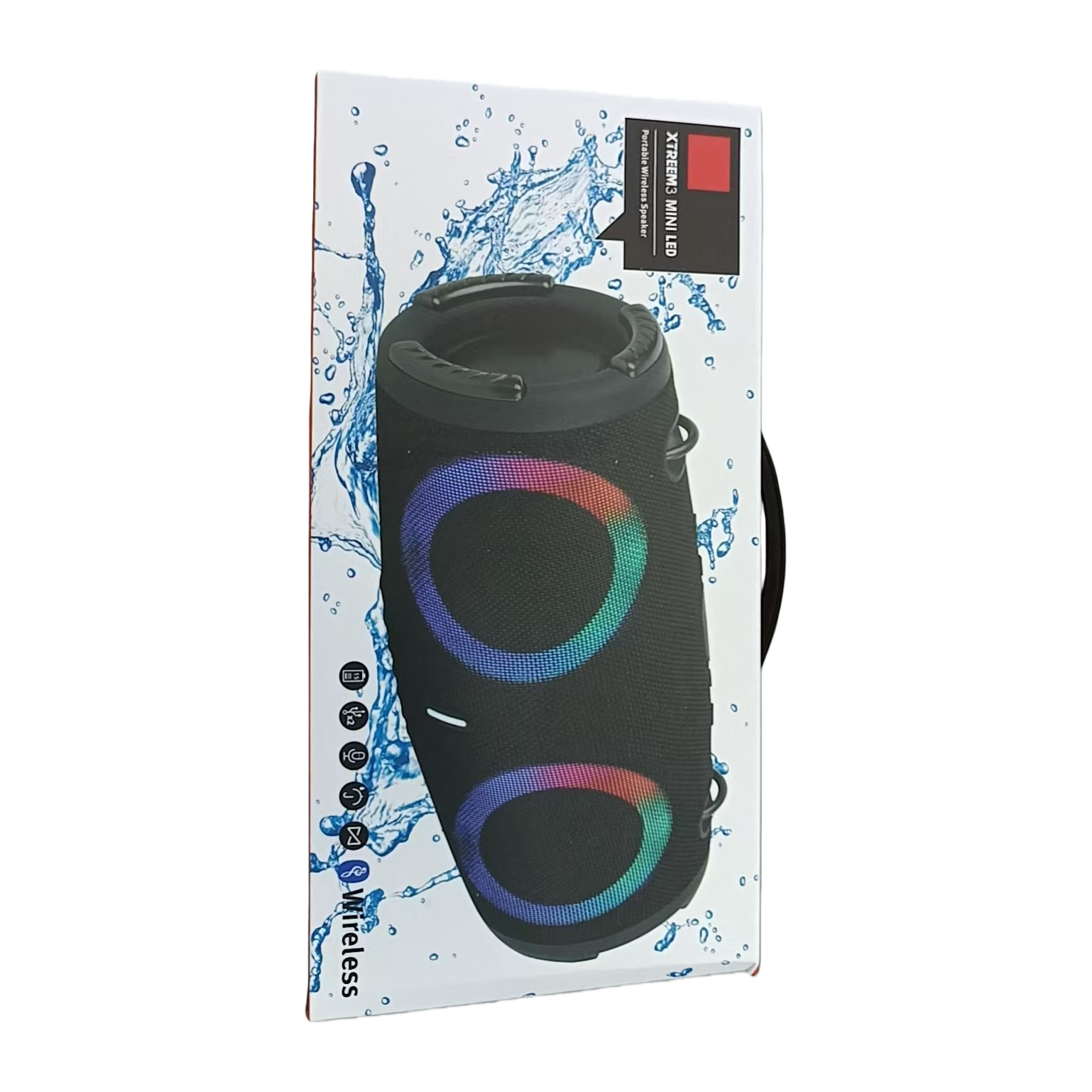 Luces coloridas altavoz bluetooth hogar portátil inalámbrico hd calidad de sonido multiescena aplicable