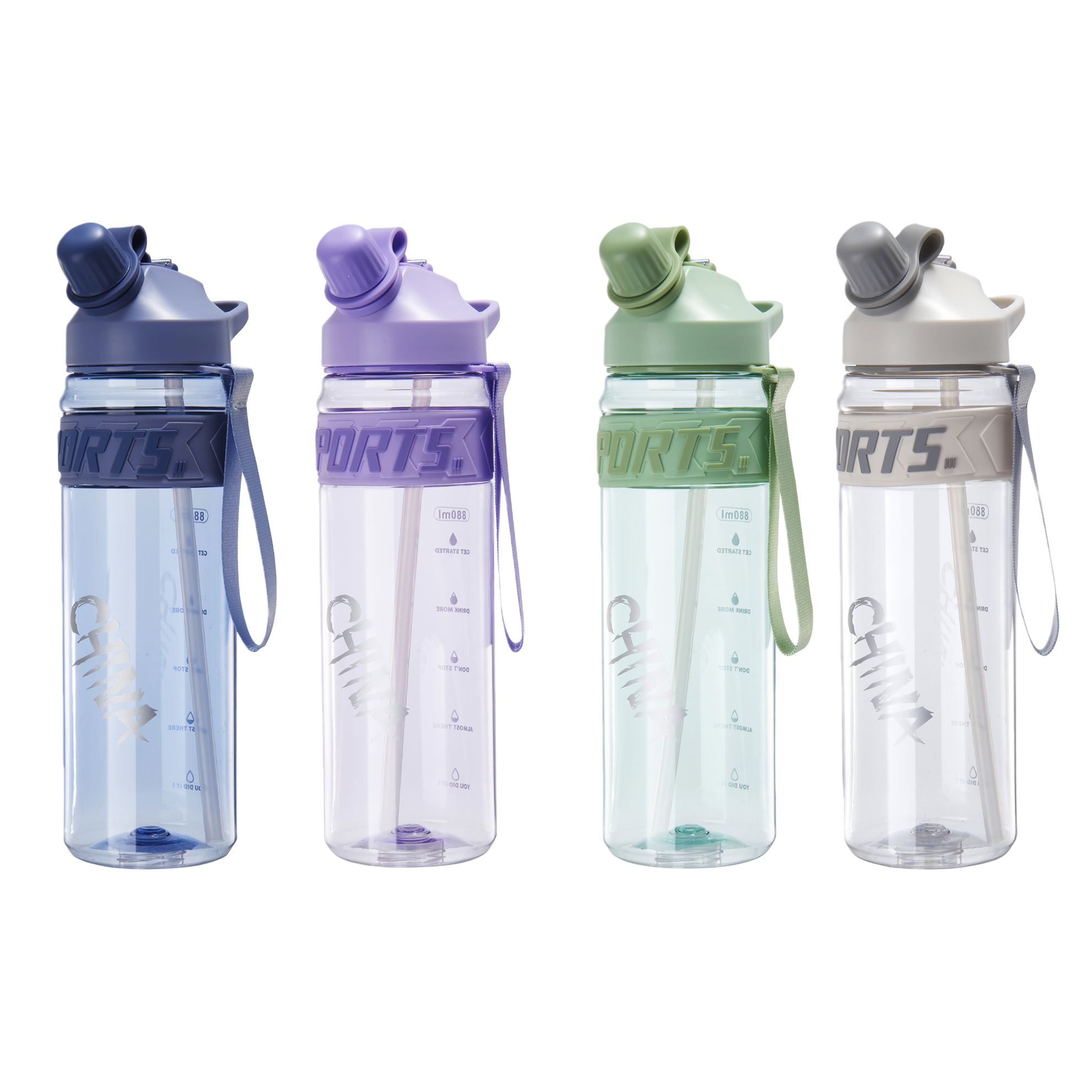 【OSEO】26Q3#7932 Colorful Sports Water Bottle, Summer large-capacity Creative sports water cup Specification image