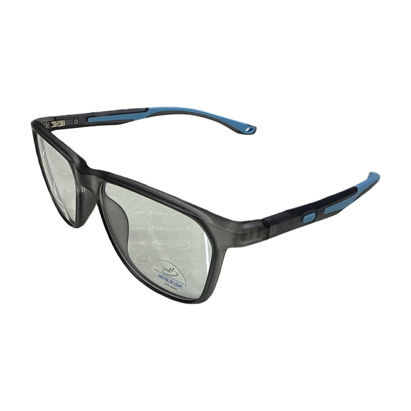 Moda tendencia negro y azul gafas unisex hd anti luz azul montura ligera y cómoda Item Picture