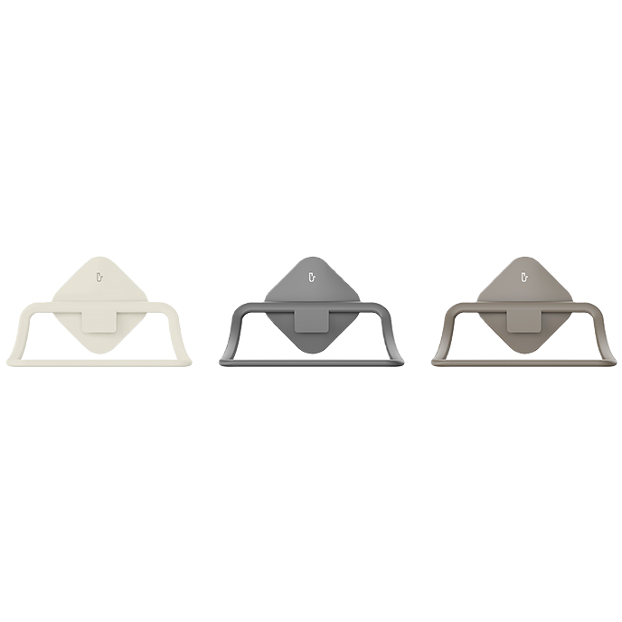 【CL】26Q2#58913 Cream white Titanium Gold Gray Oat Coffee three-color traceless adhesive hook, double-sided magnetic suction hook, multi-functional strong adhesive, non-drilling storage product towel rack Application Scenario