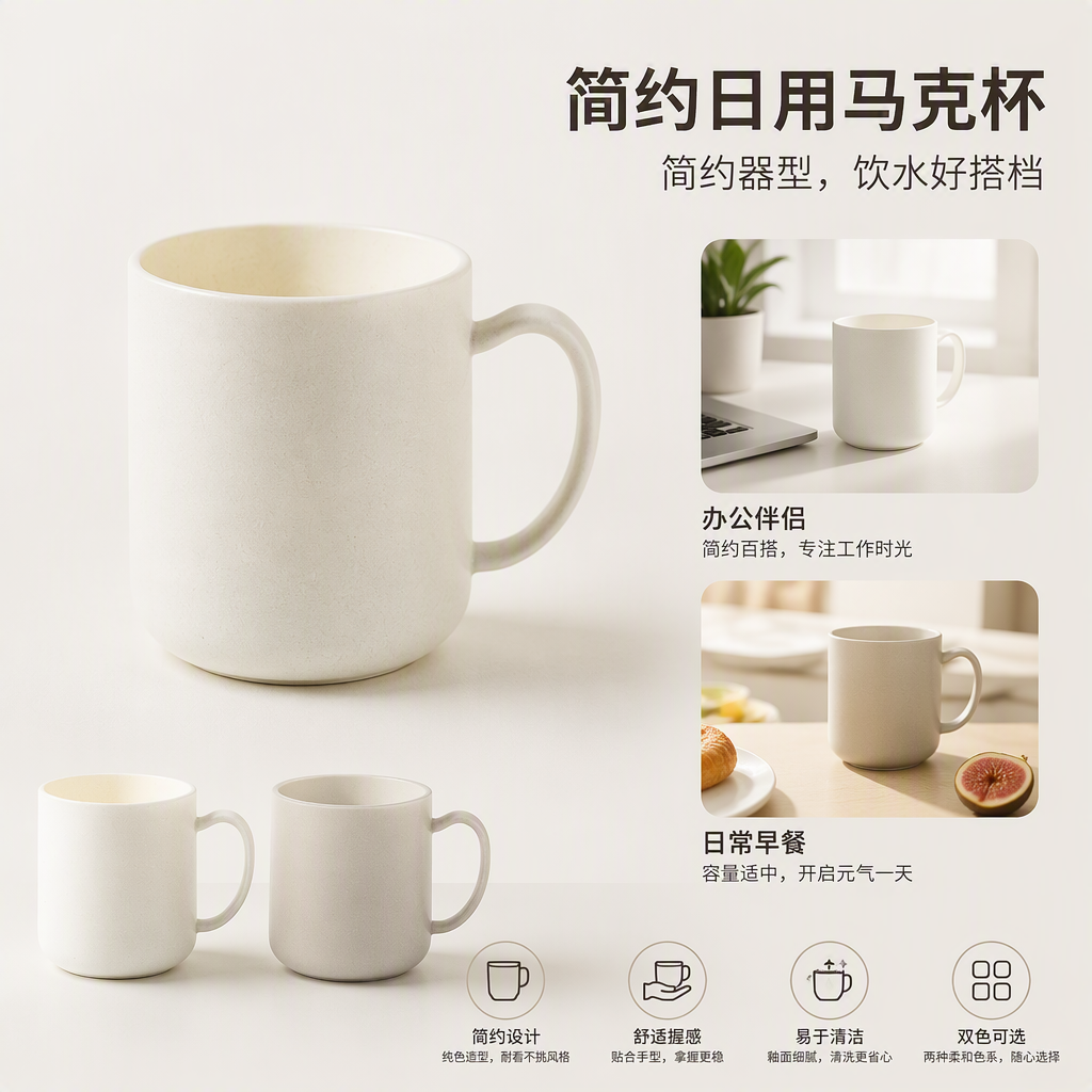[CL] 26Q2#371 tazas de cerámica coloridas creativas para el hogar uso diario tienda departamental de café y té oficina estudiante taza de agua traje de regalo Specification image