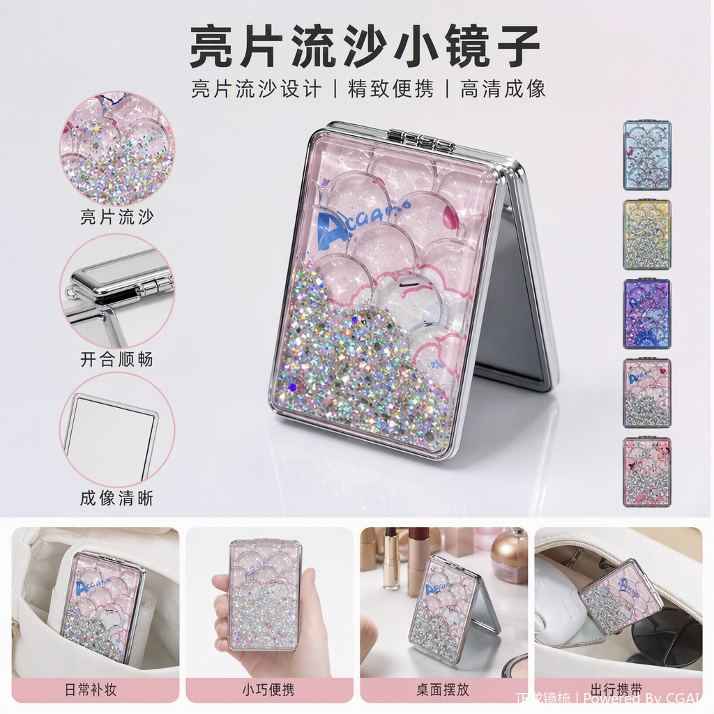 多色闪耀亮片眼影盘持久显色高光彩妆盘彩妆工具详情1