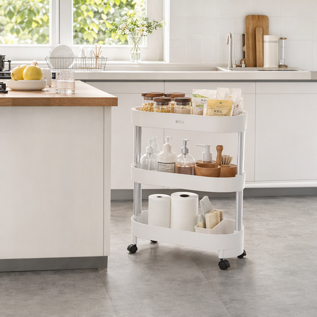 【CL】 26Q2#58513 Multi-functional bathroom, perforated board, mobile storage rack, organizing rack, shelving rack, household storage rack details Picture
