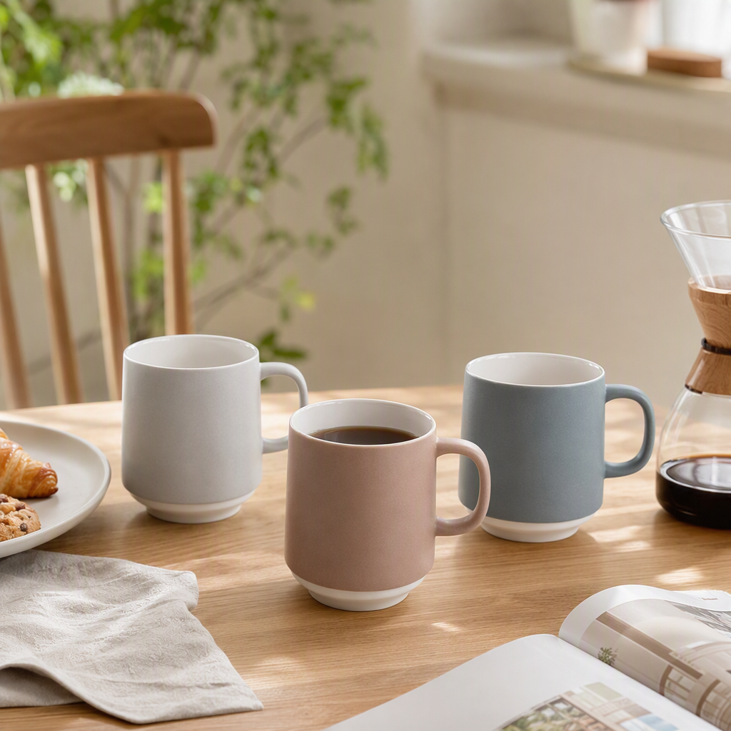 【CL】 26Q2#363 Colorful Creative Ceramic Water Cup Portable and Fashionable Home and Office Cup Personalized and Trendy Gift Application Scenario