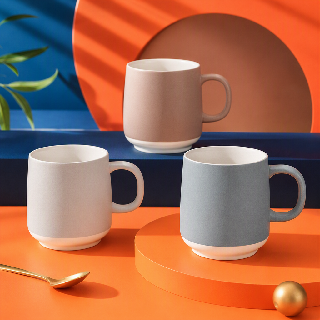 【CL】 26Q2#363 Colorful Creative Ceramic Water Cup Portable and Fashionable Home and Office Cup Personalized and Trendy Gift pic 4