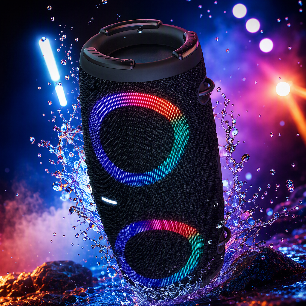 Luces coloridas altavoz bluetooth hogar portátil inalámbrico hd calidad de sonido multiescena aplicable Specification image