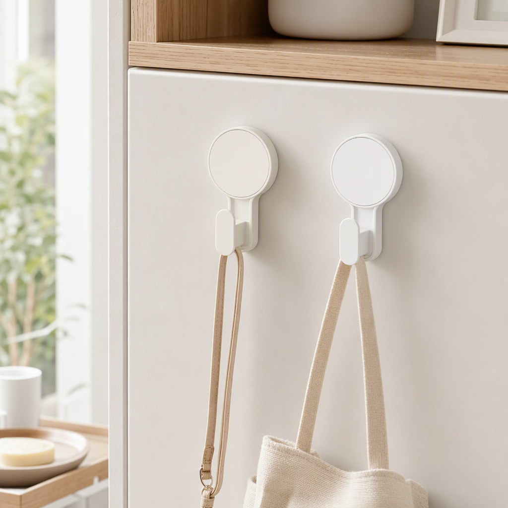 【CL】26Q2#52978 Strong Traceless Adhesive hook, magnetic hook, Multi-functional adhesive hook, non-drilling wall hook, household kitchen and bathroom decoration products details Picture