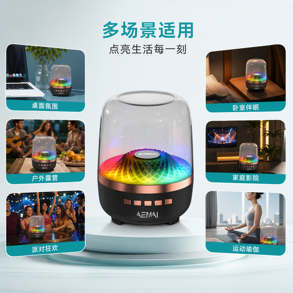 Altavoces bluetooth portátiles estéreo bluetooth inalámbrico altavoces mini portátiles al aire libre altavoces de cine en casa bajo bajo pesado bajo a prueba de agua anticaída bluetooth conectado altavoces portátiles details Picture