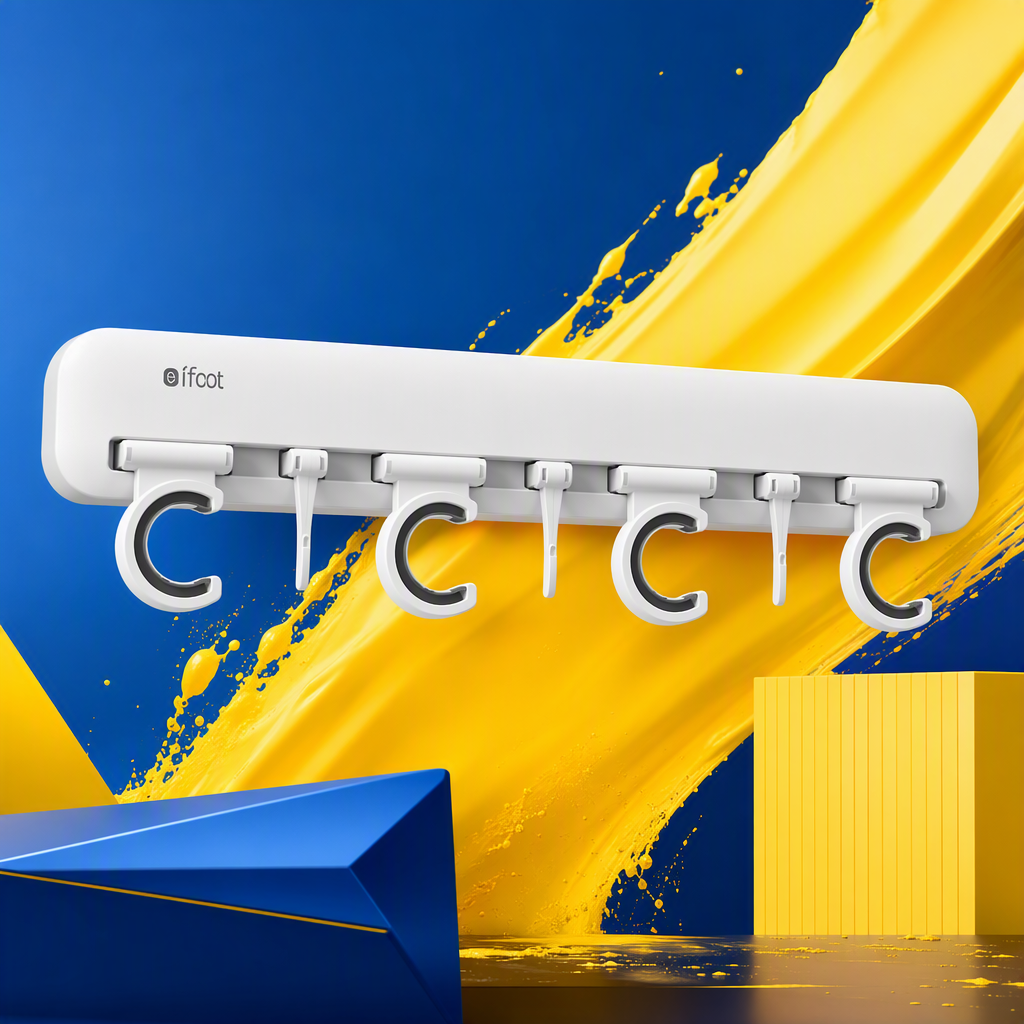 【CL】26Q2#58962 Frost Moon White Traceless Adhesive Hook, Double-sided magnetic hook, no need for drilling, strong adhesive for home storage items pic 4