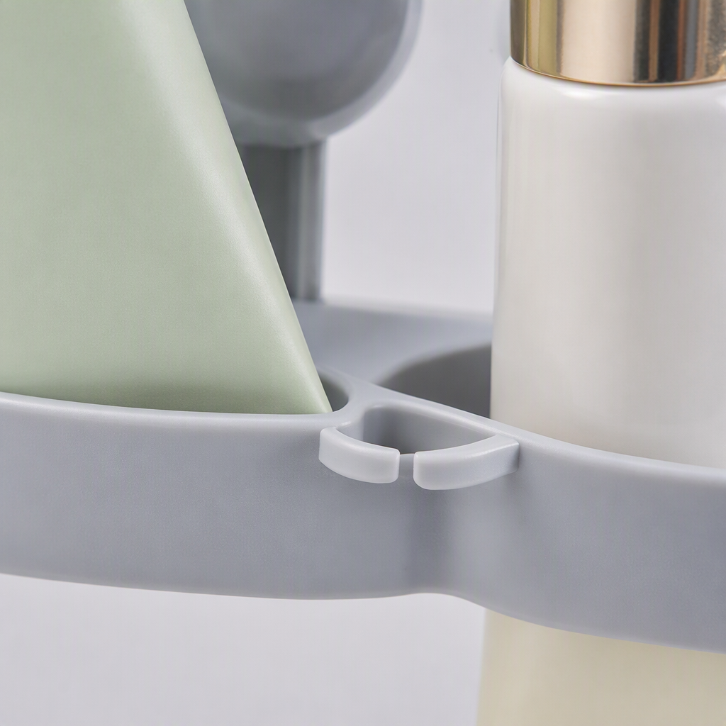 Estante de baño multifuncional estante de almacenamiento estante de aseo estante colgante para artículos de aseo impermeable a prueba de humedad simple y práctico