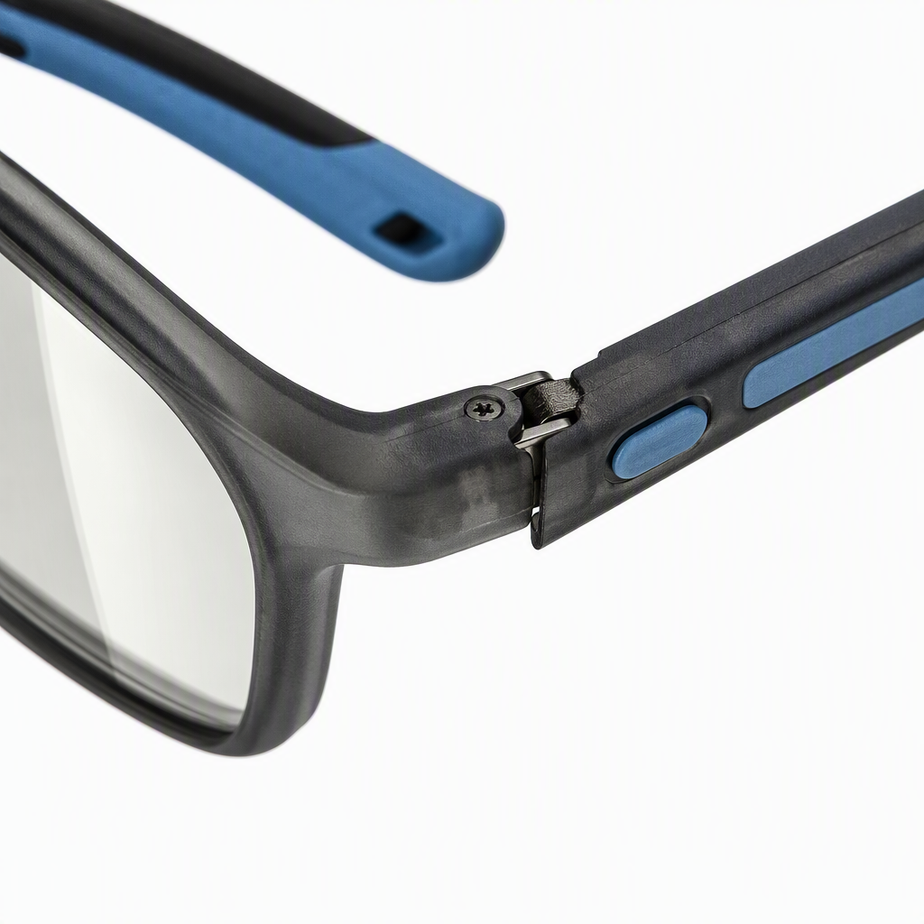 Moda tendencia negro y azul gafas unisex hd anti luz azul montura ligera y cómoda Application Scenario