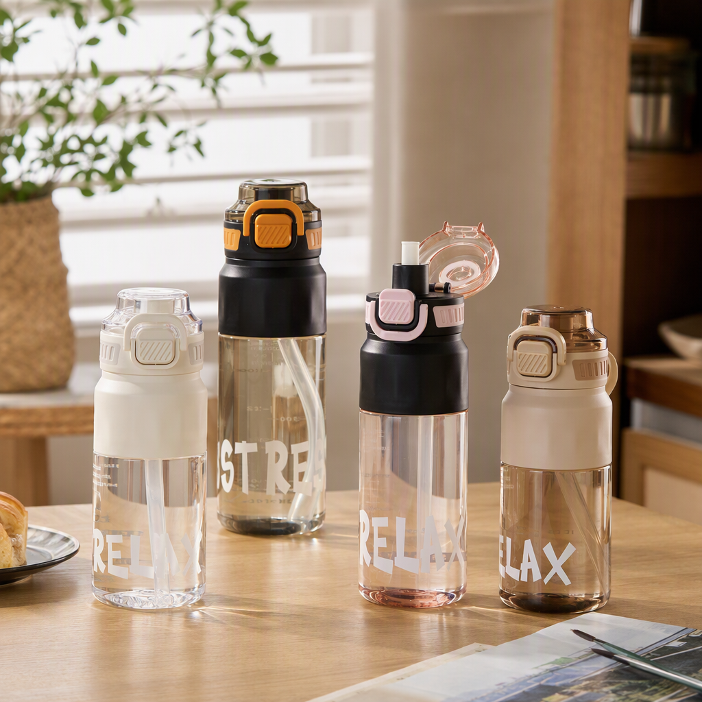 【OSEO】26Q3#1296 Summer large-capacity Sports Water bottle Multi-functional heat transfer printing Creative Water Cup Sports Water cup details Picture